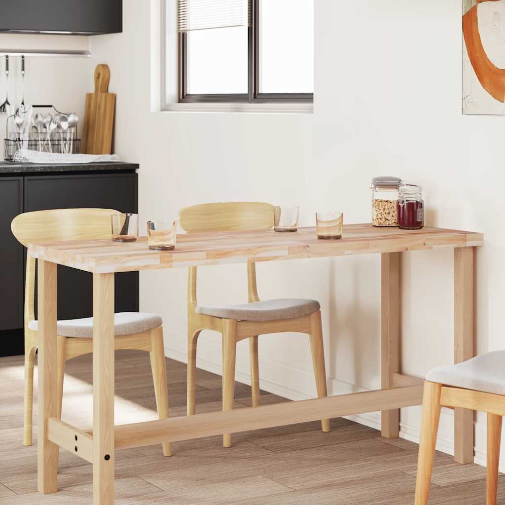 bordplade 160x50x4 cm rektangulær massivt akacietræ