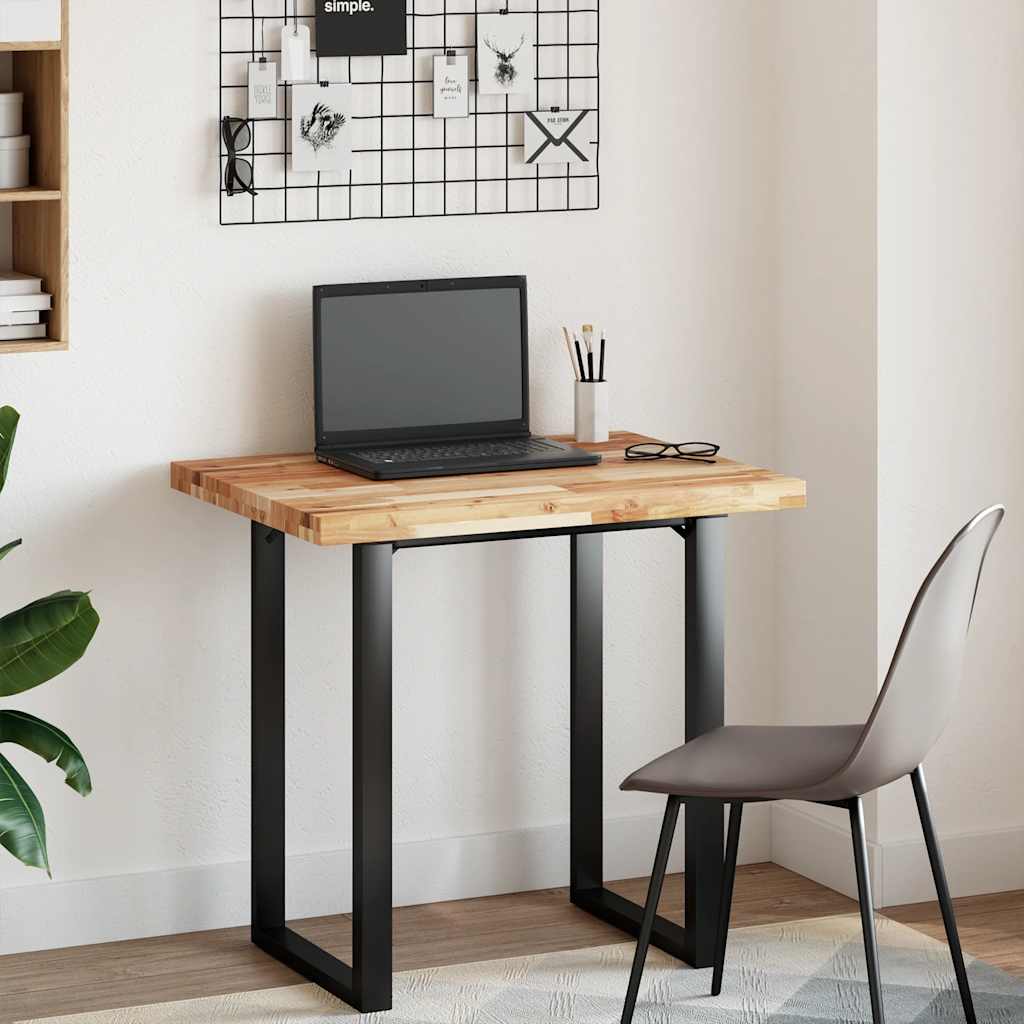 bordplade 80x60x4 cm rektangulær massivt akacietræ