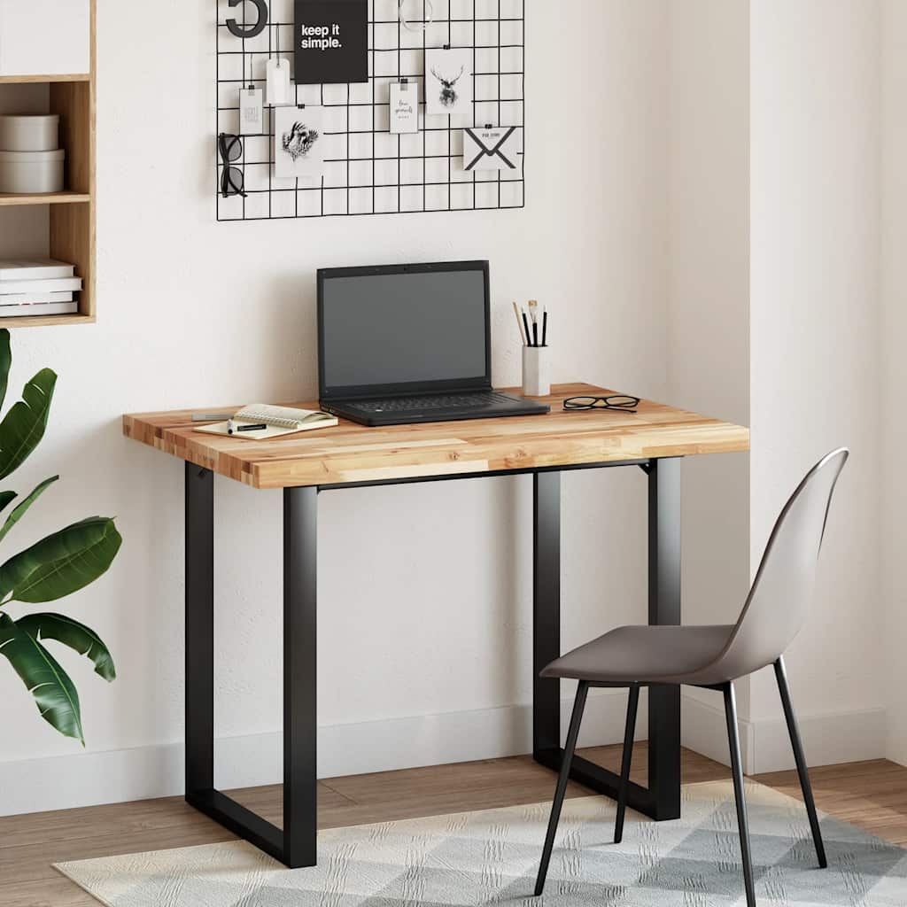 bordplade 80x70x4 cm rektangulær massivt akacietræ