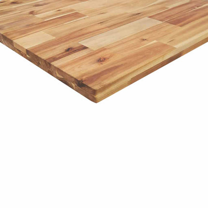 bordplade 80x70x4 cm rektangulær massivt akacietræ