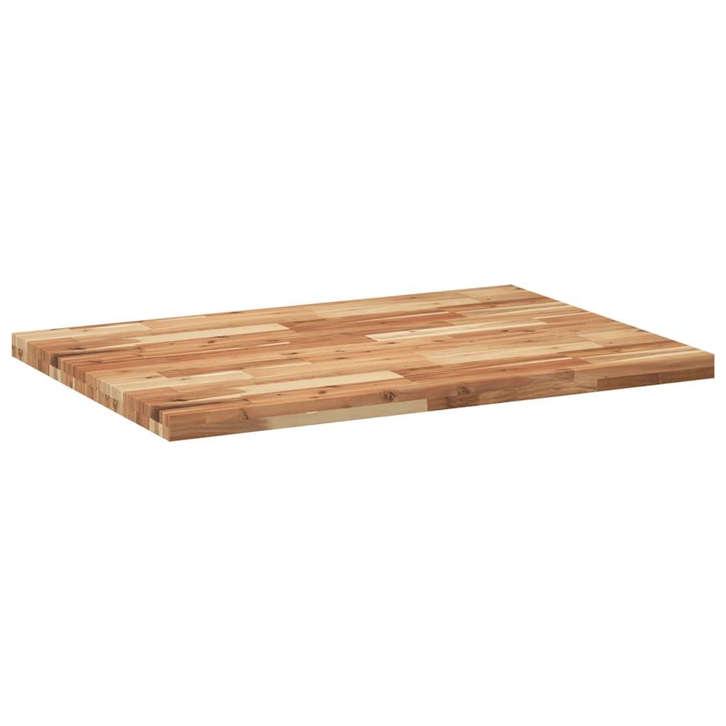 bordplade 100x70x4 cm rektangulær massivt akacietræ