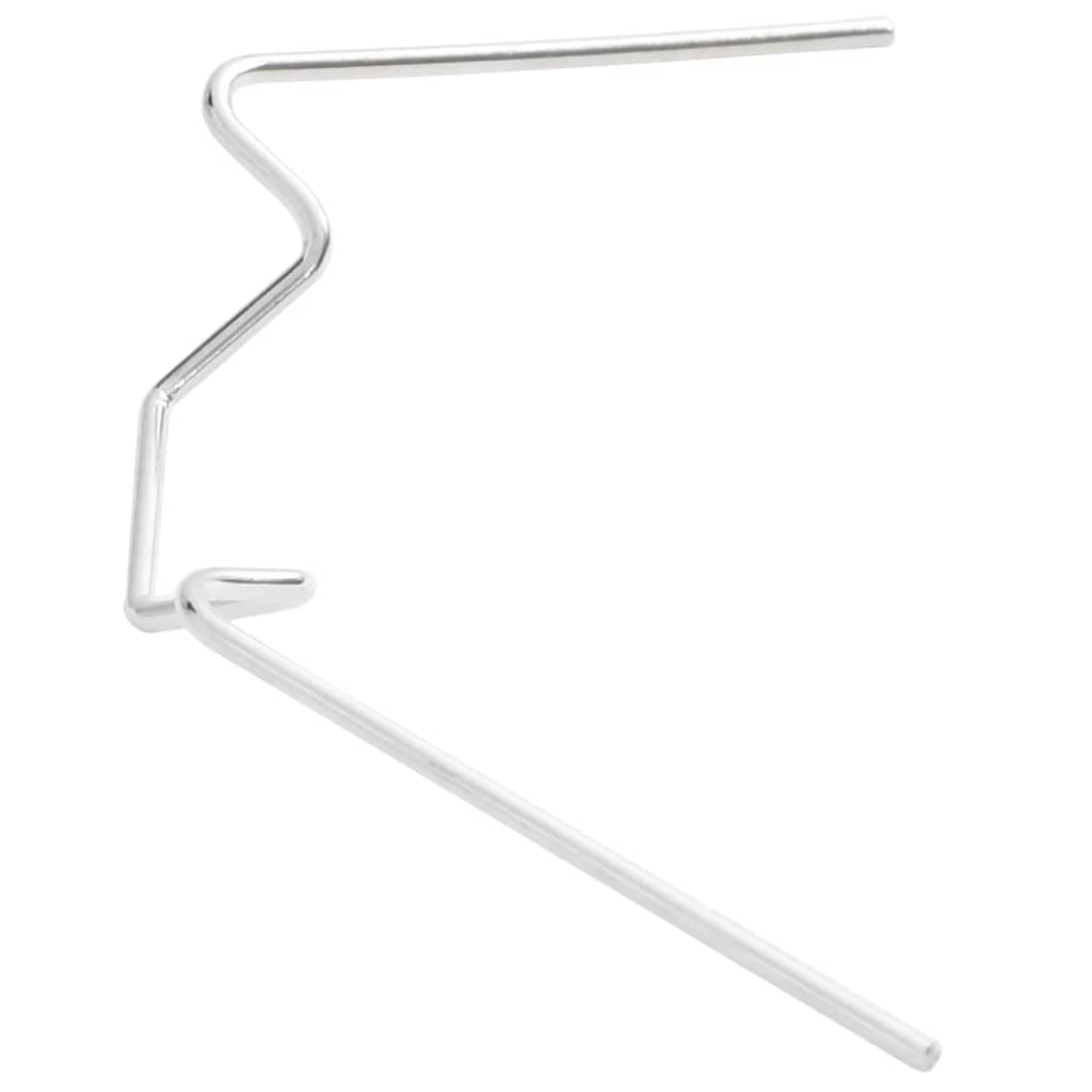 glasclips/flueben til drivhus 50 stk. W-type galvaniseret stål