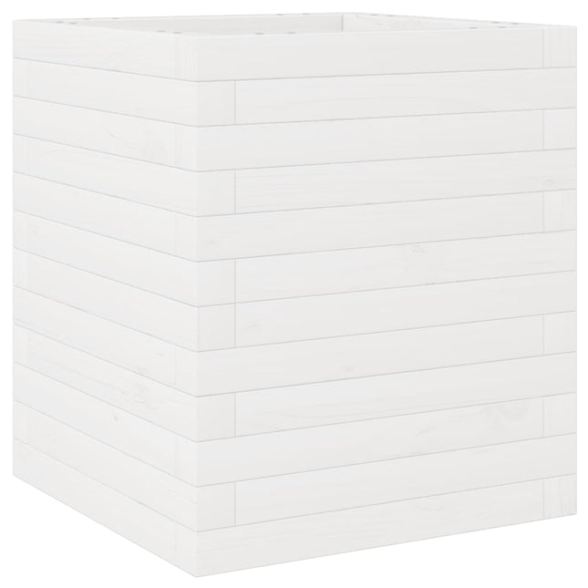plantekasse 40x40x46 cm massivt fyrretræ hvid