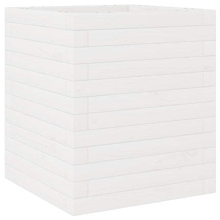 plantekasse 40x40x46 cm massivt fyrretræ hvid
