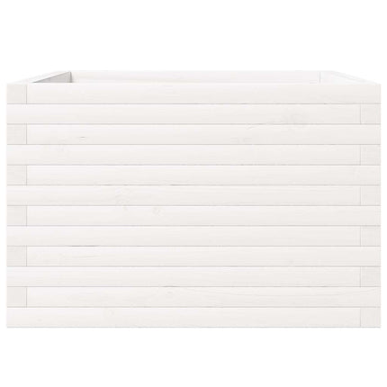 plantekasse 70x70x46 cm massivt fyrretræ hvid