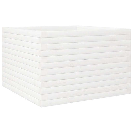 plantekasse 70x70x46 cm massivt fyrretræ hvid