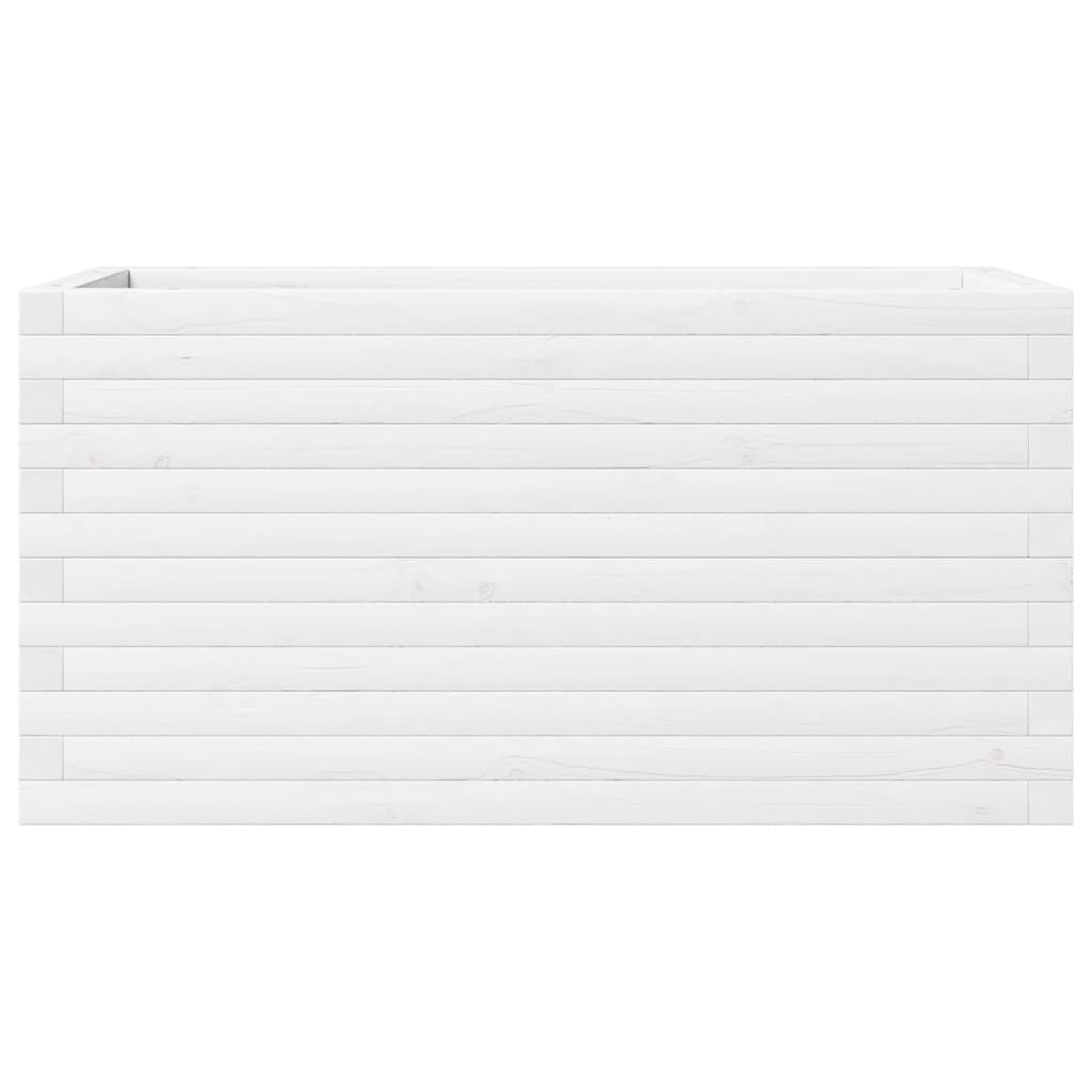 plantekasse 90x40x46 cm massivt fyrretræ hvid
