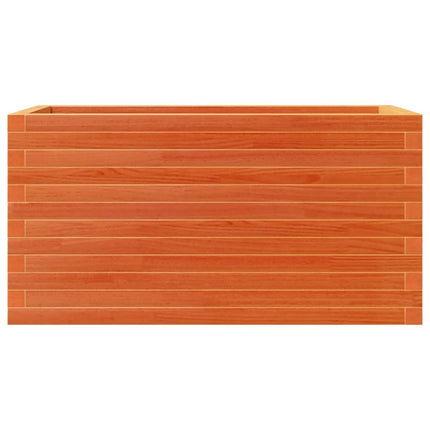 plantekasse 90x40x46 cm massivt fyrretræ gyldenbrun