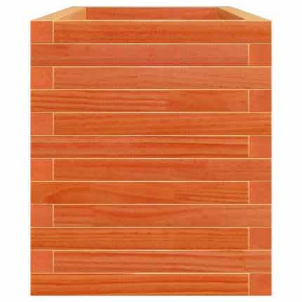 plantekasse 110x40x46 cm massivt fyrretræ gyldenbrun