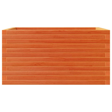 plantekasse 90x60x46 cm massivt fyrretræ gyldenbrun