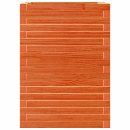 plantekasse 50x50x68,5 cm massivt fyrretræ gyldenbrun