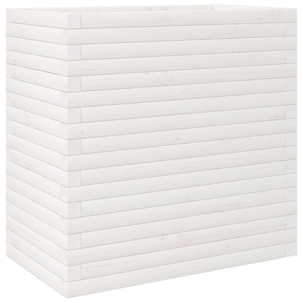 plantekasse 70x40x68,5 cm massivt fyrretræ hvid