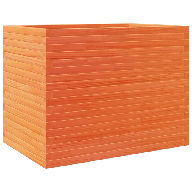 plantekasse 90x60x68,5 cm massivt fyrretræ gyldenbrun