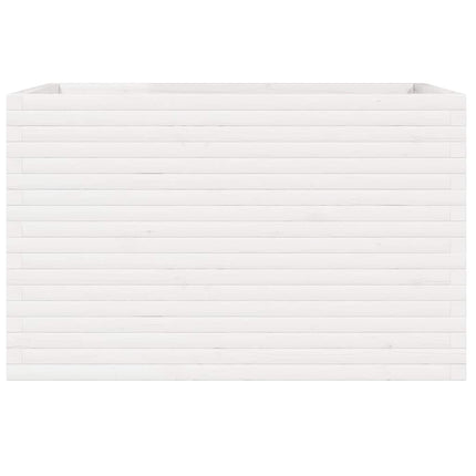 plantekasse 110x60x68,5 cm massivt fyrretræ hvid