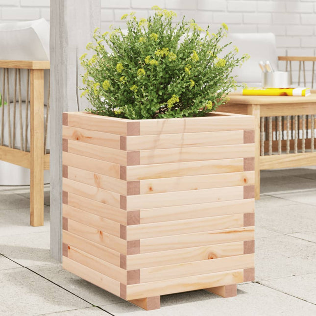 plantekasse 40x40x49,5 cm massivt fyrretræ