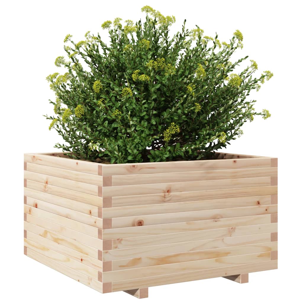 plantekasse 80x80x49,5 cm massivt fyrretræ