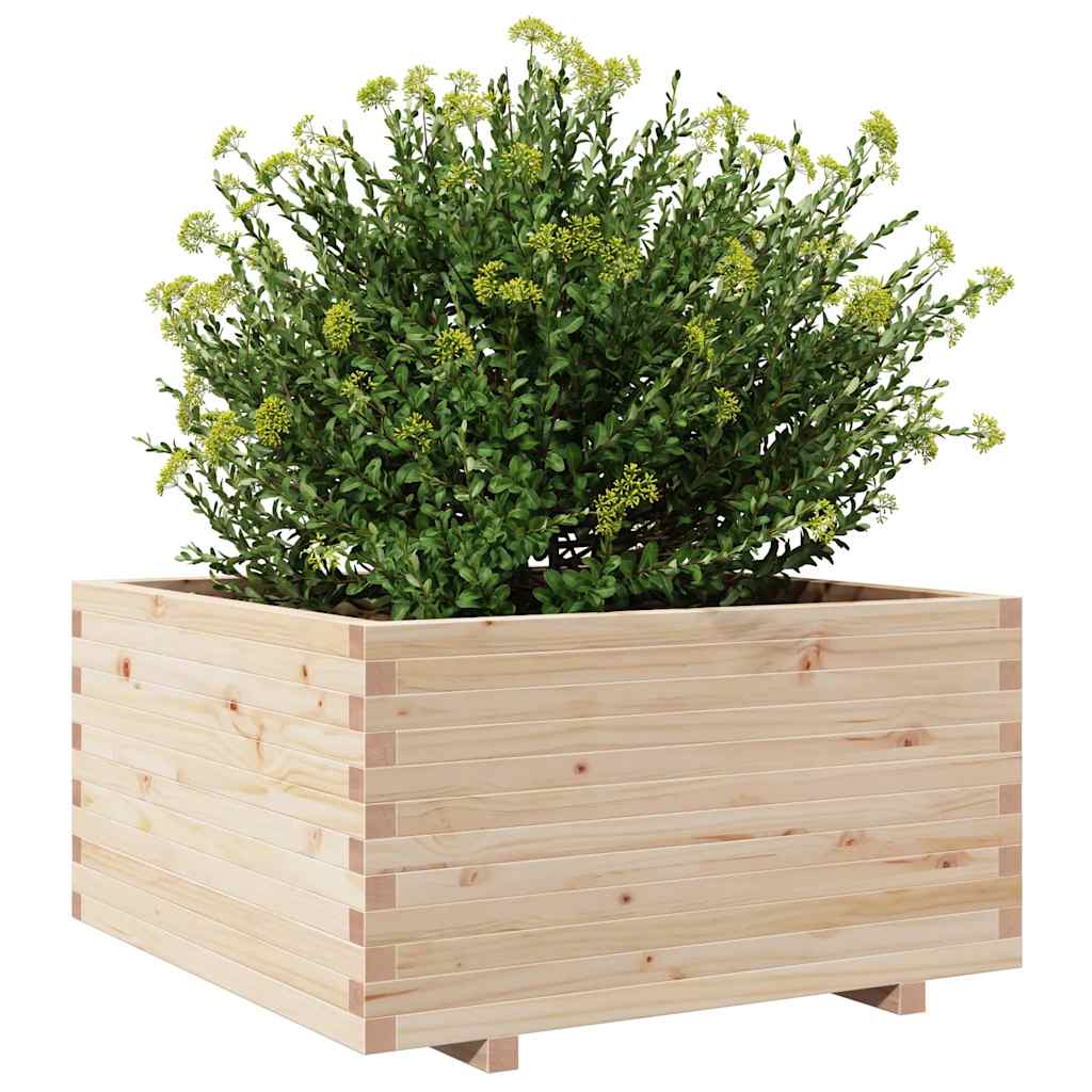 plantekasse 90x90x49,5 cm massivt fyrretræ