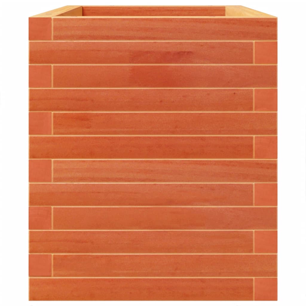 plantekasse 70x40x49,5 cm massivt fyrretræ gyldenbrun