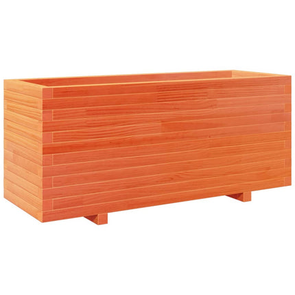 plantekasse 110x40x49,5 cm massivt fyrretræ gyldenbrun