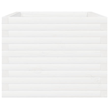 plantekasse 110x60x49,5 cm massivt fyrretræ hvid