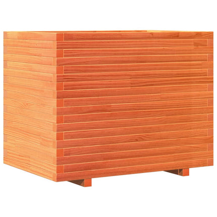 plantekasse 90x60x72,5 cm massivt fyrretræ gyldenbrun