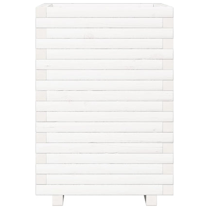 plantekasse 50x50x72 cm massivt fyrretræ hvid