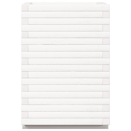 plantekasse 50x50x72 cm massivt fyrretræ hvid