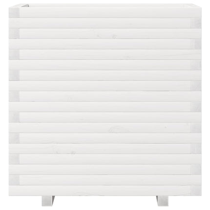 plantekasse 70x40x72 cm massivt fyrretræ hvid