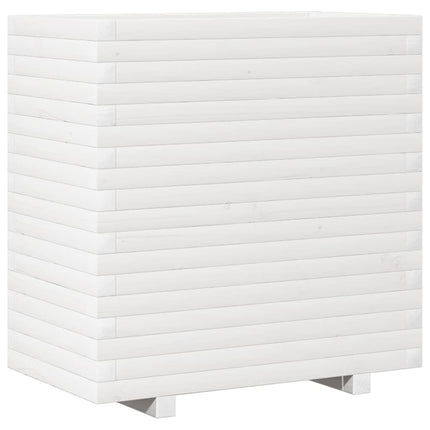 plantekasse 70x40x72 cm massivt fyrretræ hvid