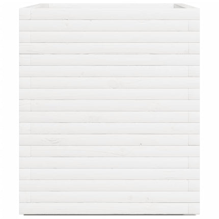 plantekasse 90x60x72 cm massivt fyrretræ hvid