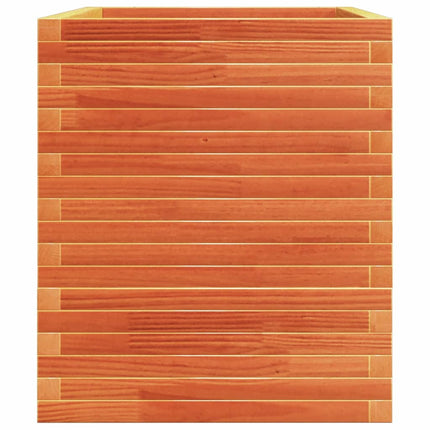 plantekasse 110x60x72 cm massivt fyrretræ gyldenbrun