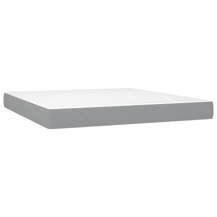 seng med madras 140x190 cm massivt fyrretræ hvid