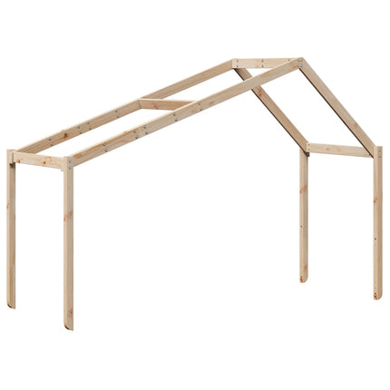 køjeseng med tag 80x200 cm massivt fyrretræ
