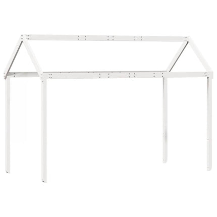 høj husseng 75x190 cm massivt fyrretræ hvid