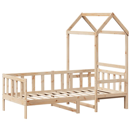 daybed med tag 80x200 cm massivt fyrretræ