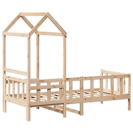 daybed med tag 80x200 cm massivt fyrretræ