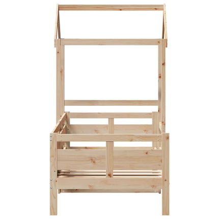 daybed med tag 80x200 cm massivt fyrretræ