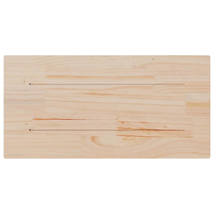 bordplader 2 stk. 60x30x1,7 cm rektangulær massivt fyrretræ