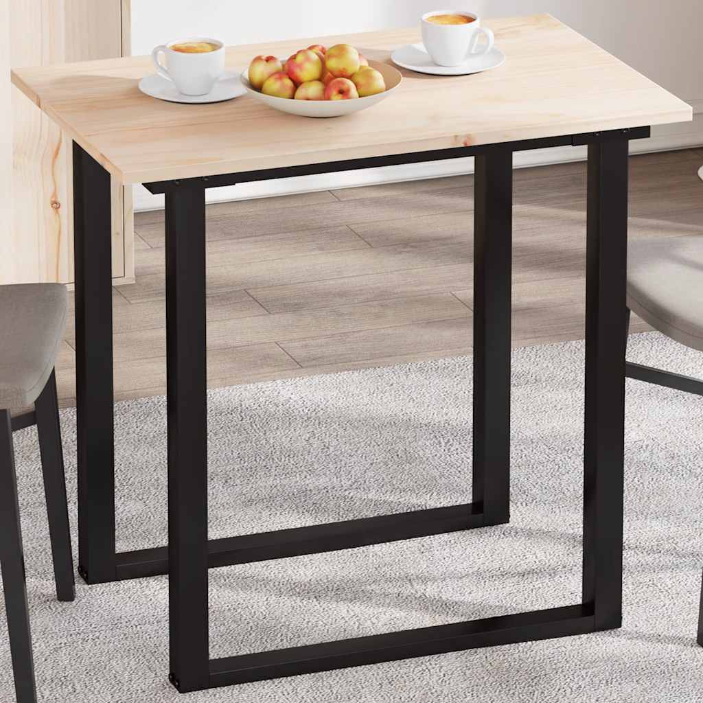 Rektangulær bordplade i massivt fyrretræ - 80 × 50 × 1,7 cm