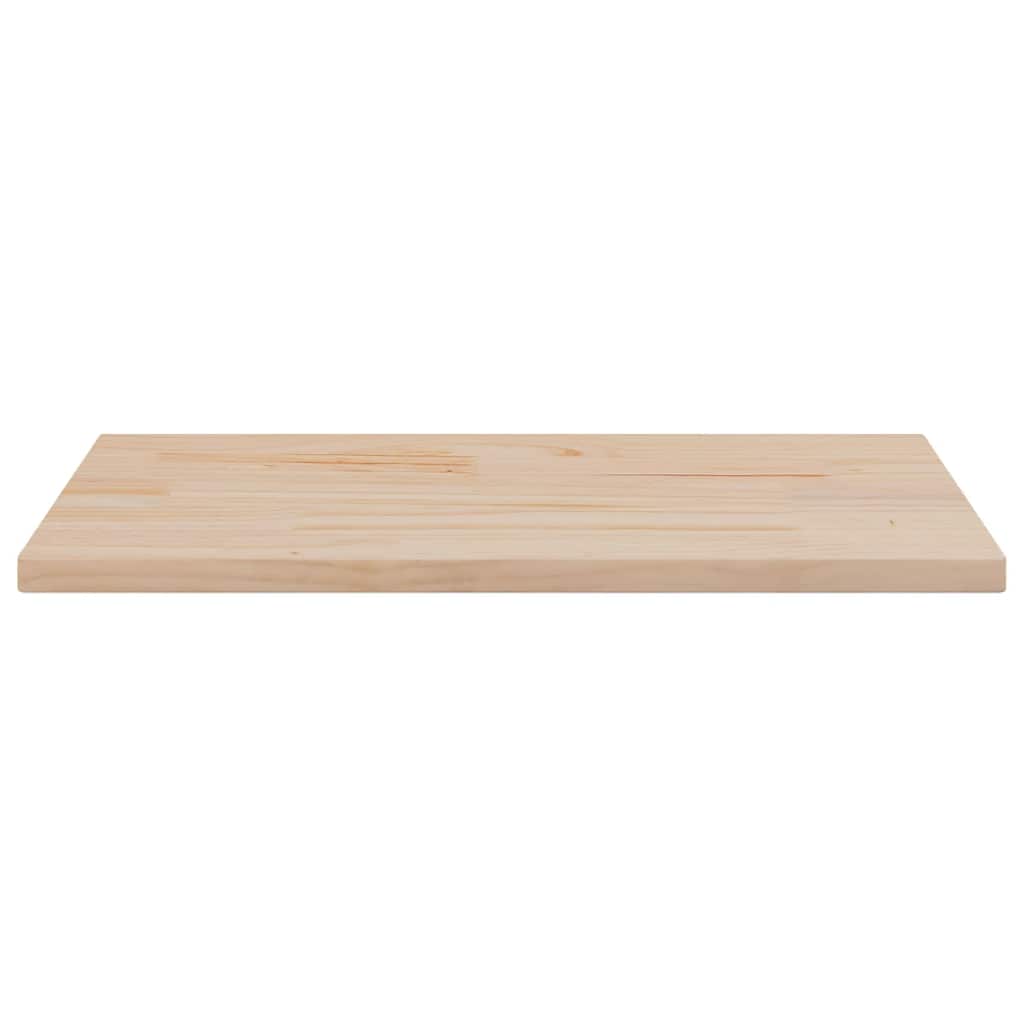 bordplader 2 stk. 80x40x1,7 cm rektangulær massivt fyrretræ