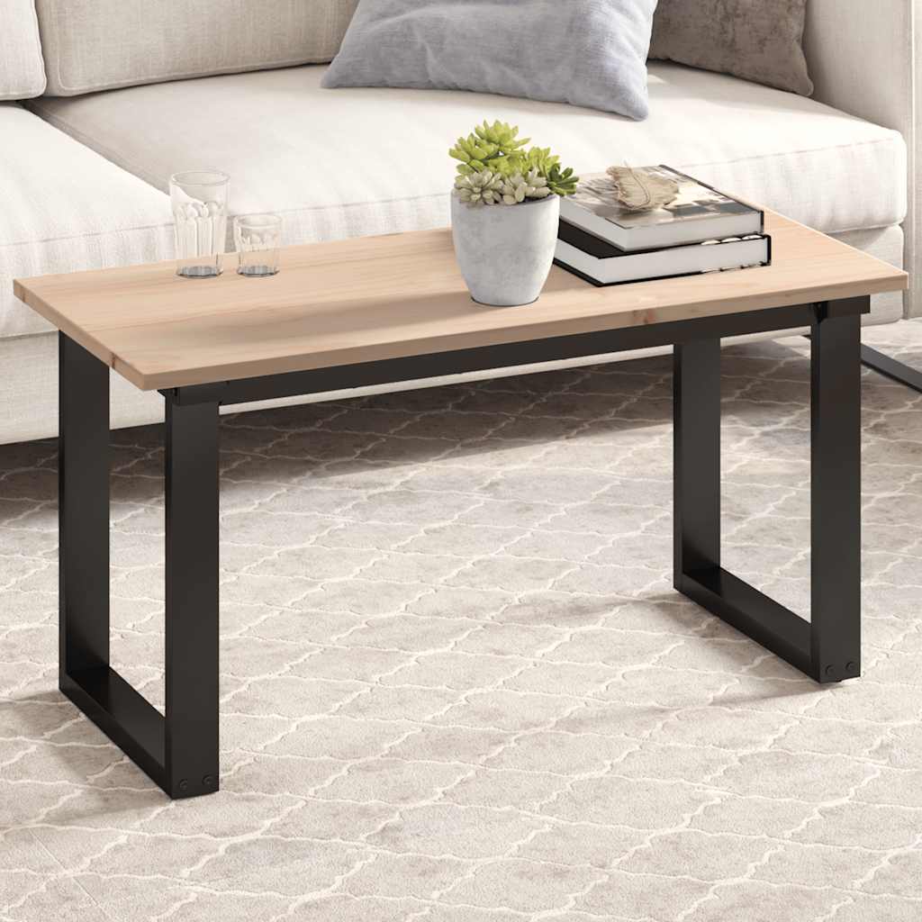 Bordplade 90 × 40 × 1,7 cm - rektangulær i massivt fyrretræ (ubehandlet)