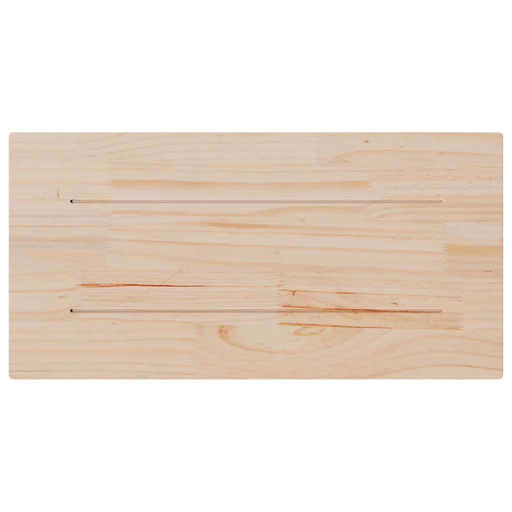 bordplader 2 stk. 90x45x1,7 cm rektangulær massivt fyrretræ
