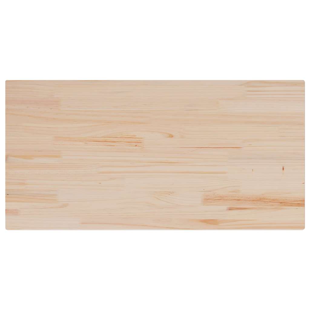 bordplade 100x50x1,7 cm rektangulær massivt fyrretræ