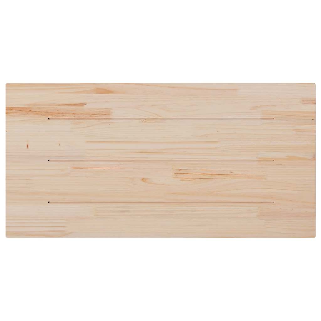 bordplade 100x50x1,7 cm rektangulær massivt fyrretræ