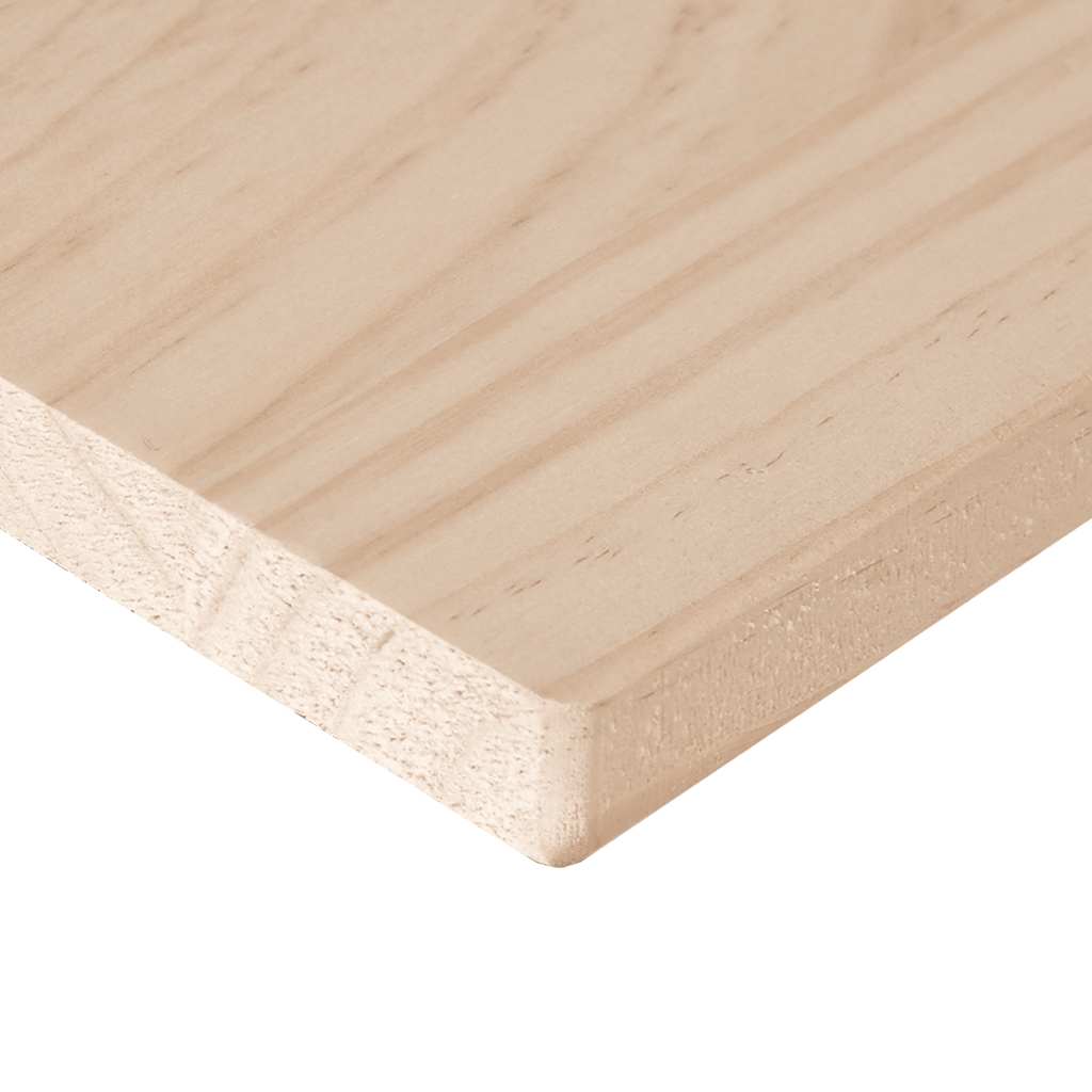 bordplade 100x50x1,7 cm rektangulær massivt fyrretræ
