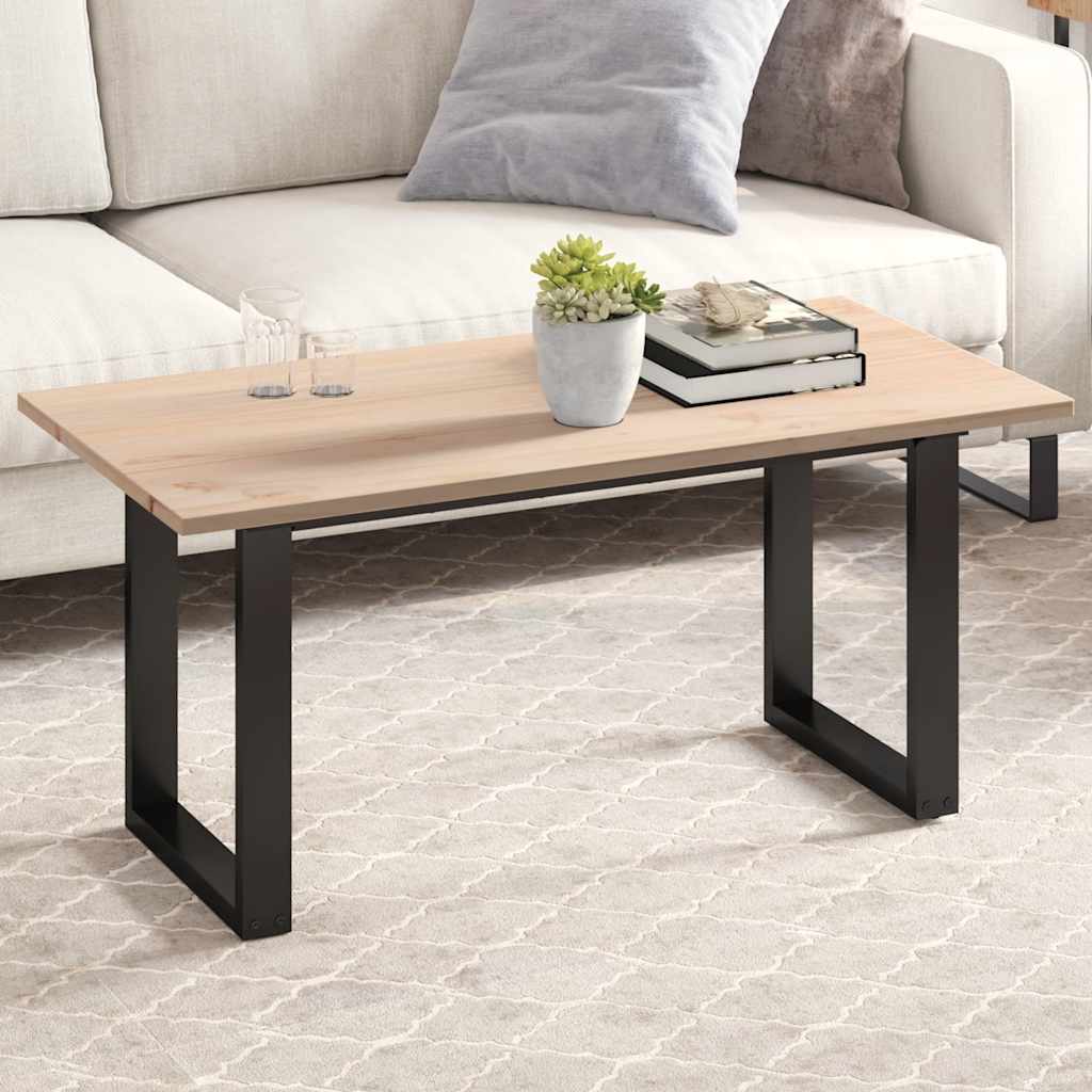 bordplade 100x50x1,7 cm rektangulær massivt fyrretræ billede