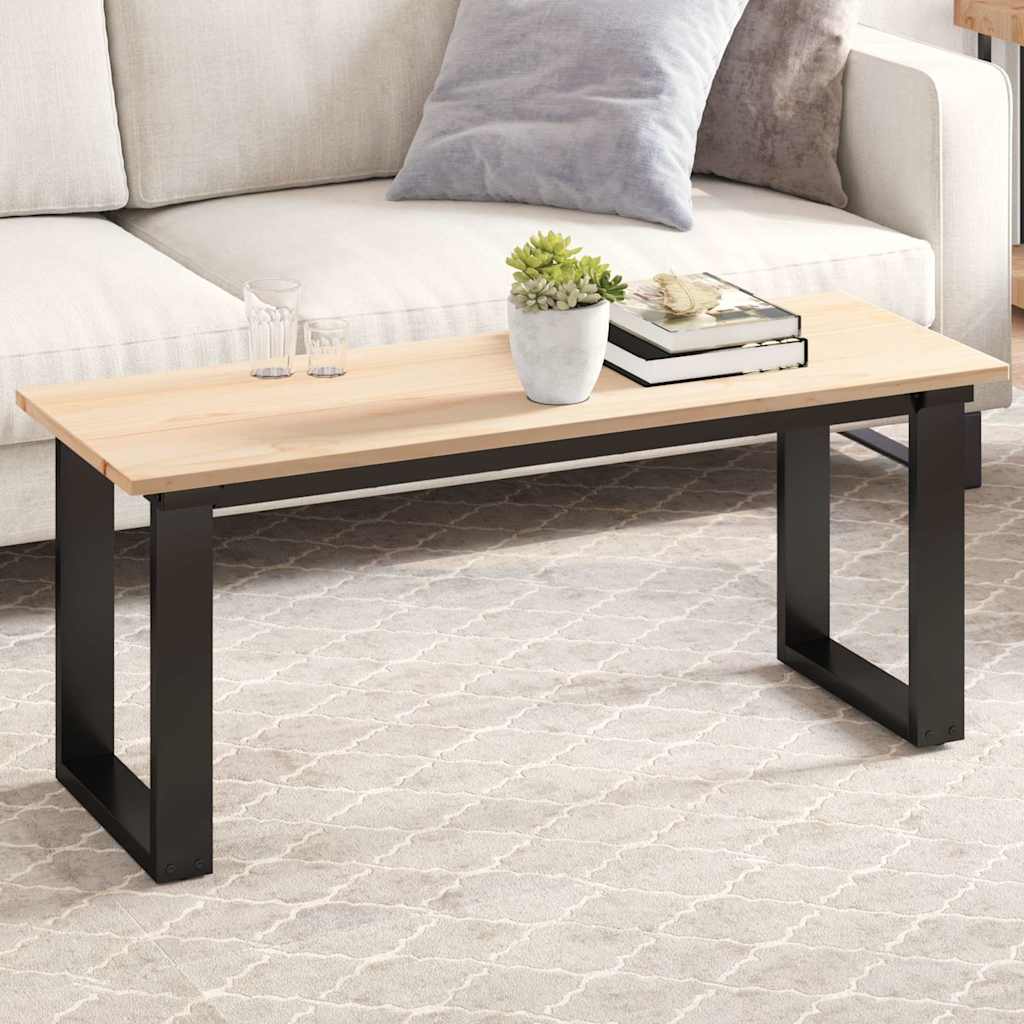 Bordplade 110 × 40 × 1,7 cm - rektangulær i massivt fyrretræ (ubehandlet)