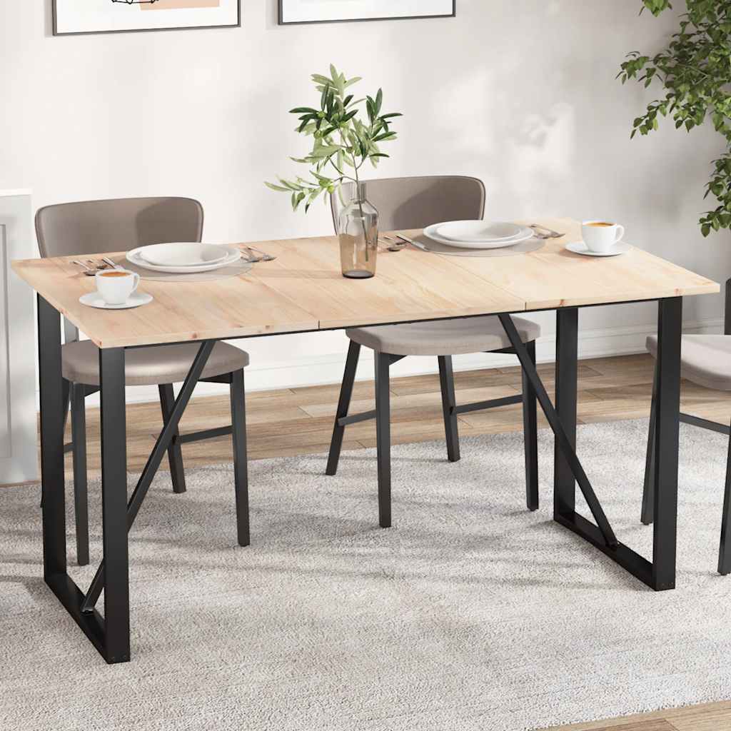bordplader 3 stk. 80x47x1,7 cm rektangulær massivt fyrretræ billede