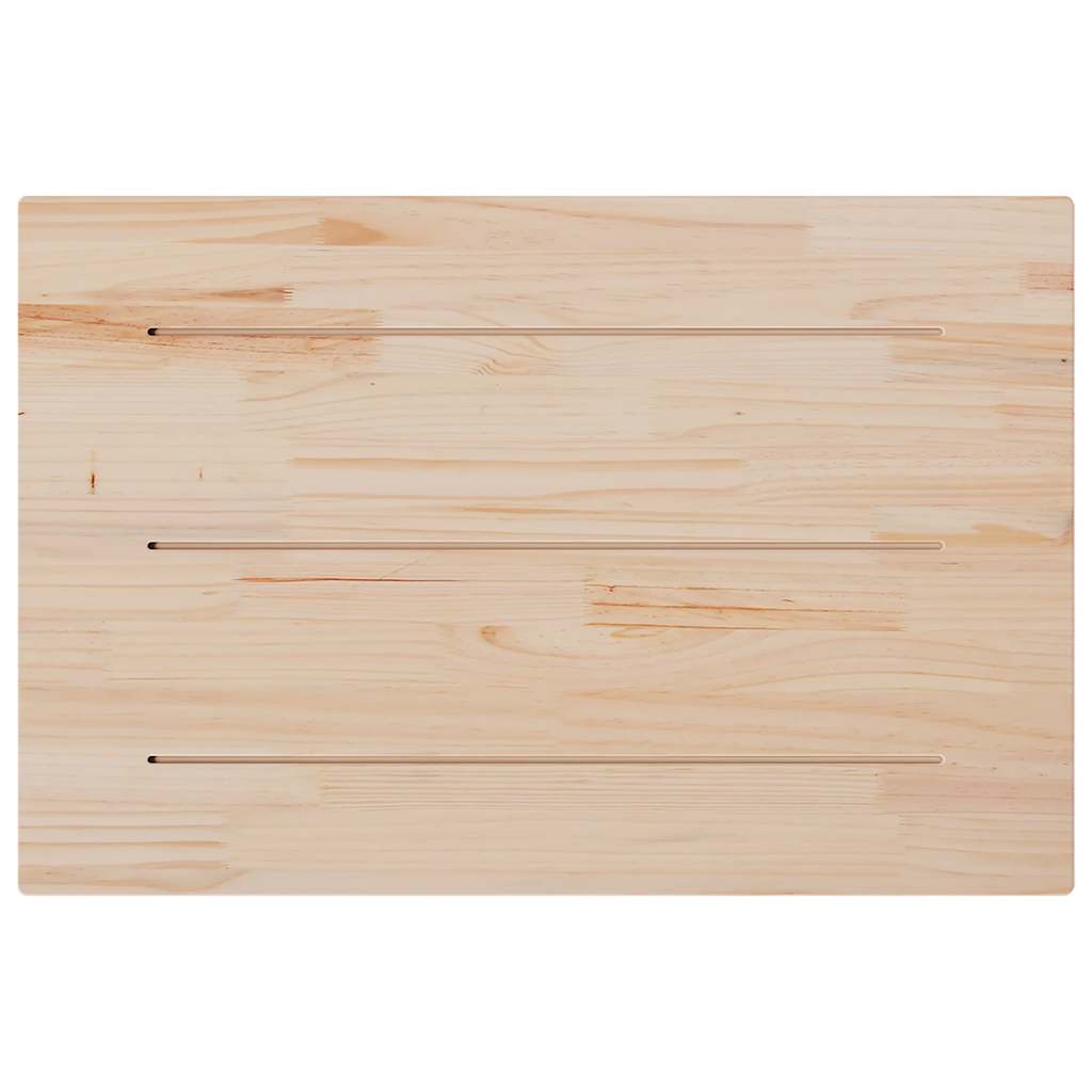 bordplader 3 stk. 80x53x1,7 cm rektangulær massivt fyrretræ