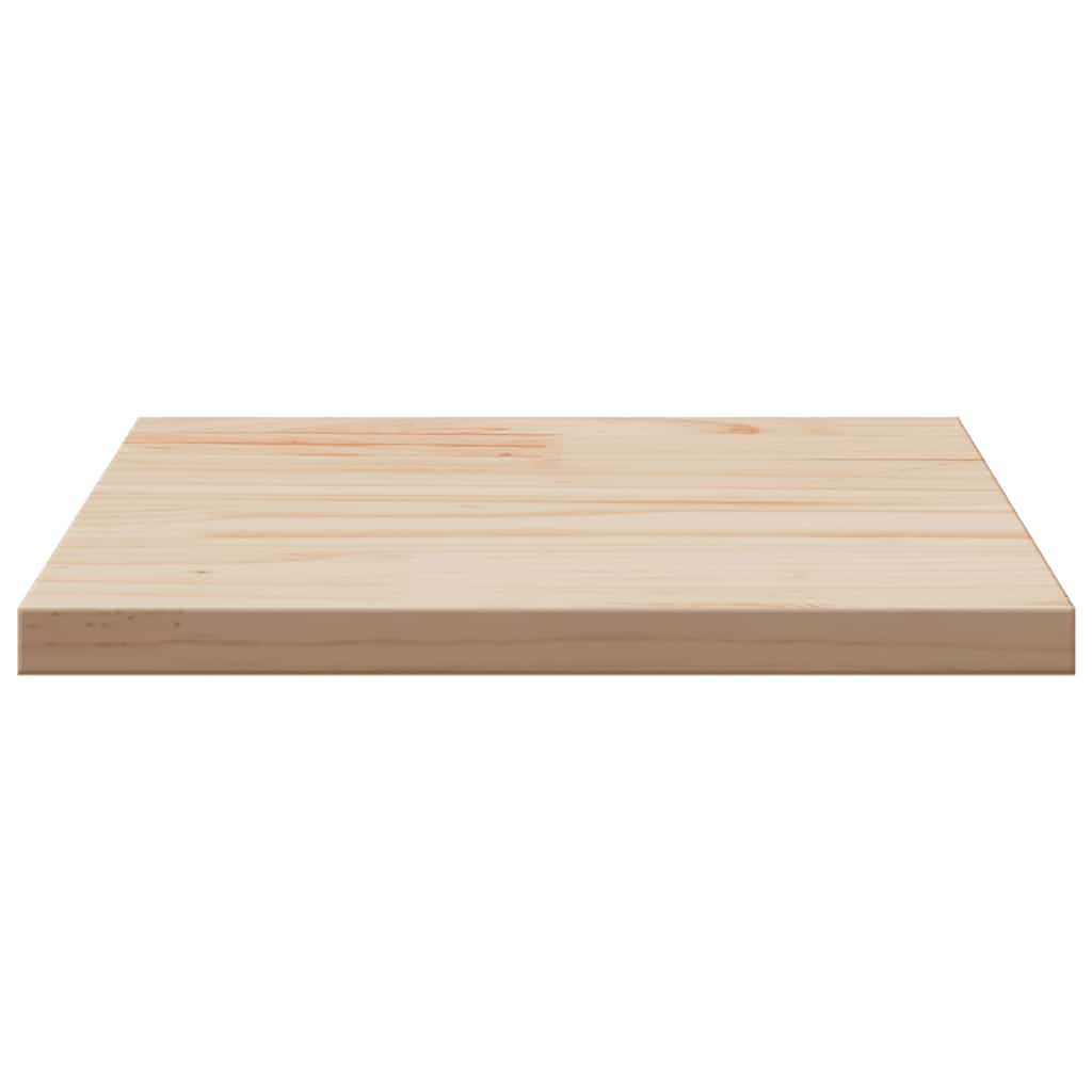 bordplade 40x40x2,5 cm firkantet massivt fyrretræ
